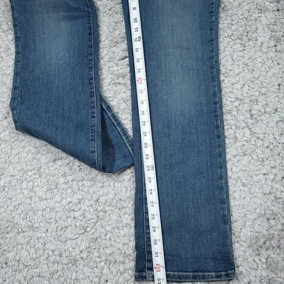 NYDJ Marilyn Straight Leg Stretch Premium Denim Jeans Lift Tuck Size 6 Blue - Picture 8 of 8